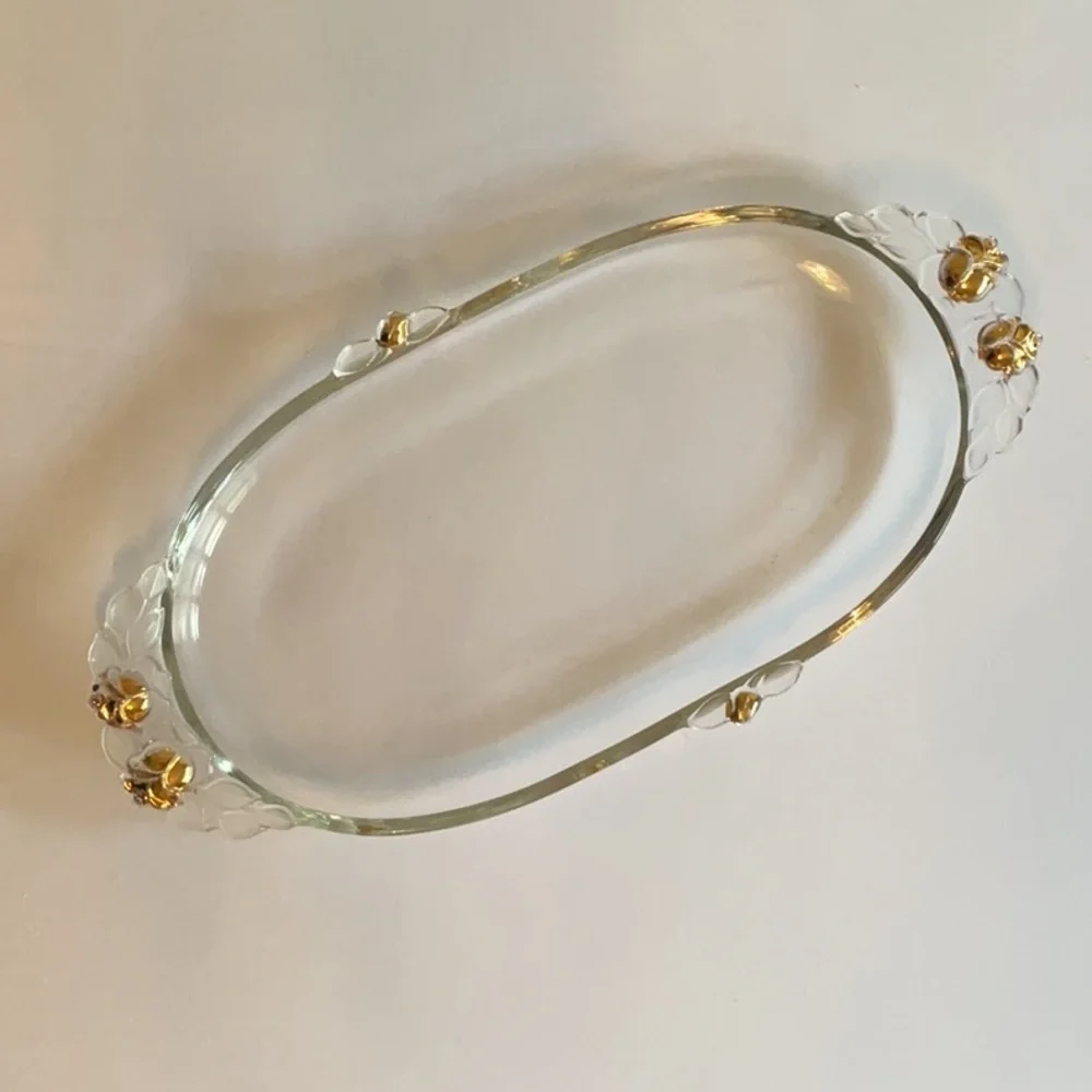Oval Glass Tray